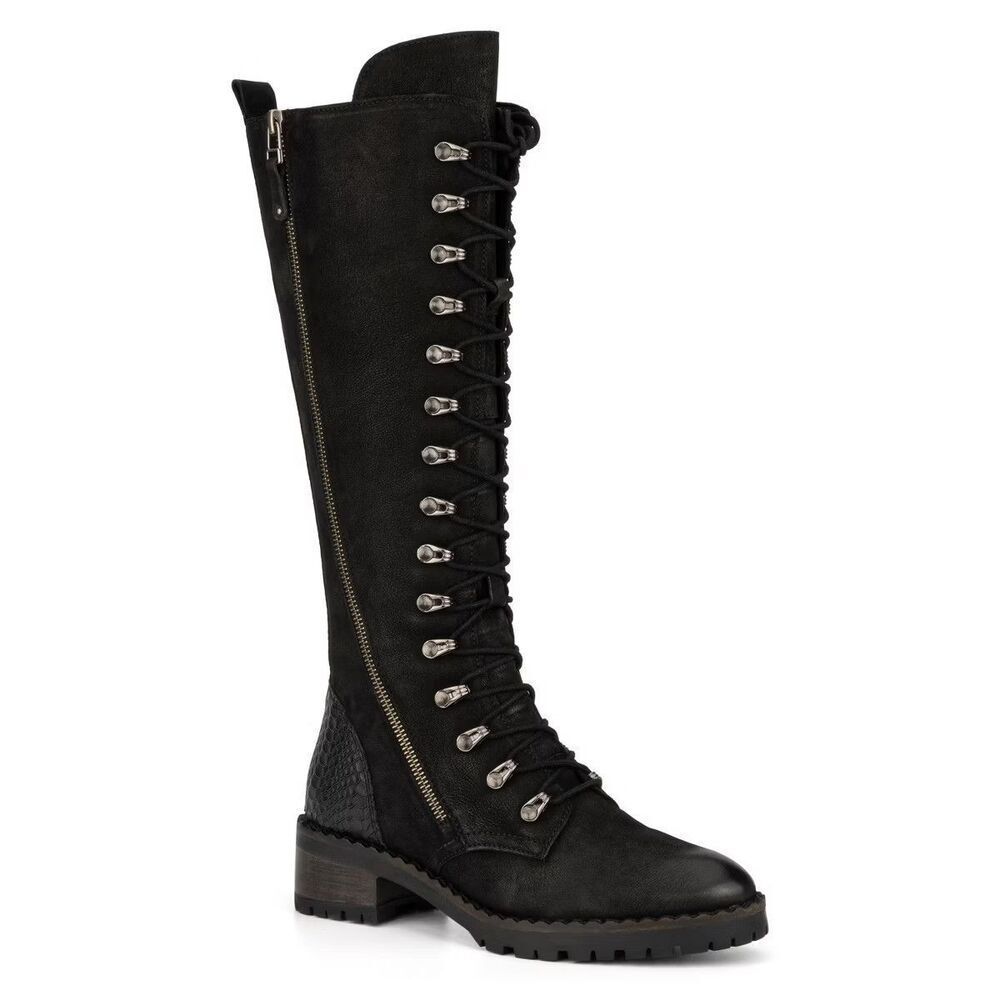 New Women's Vintage Foundry Co Henrietta Knee High Boots in Black Size 8.5